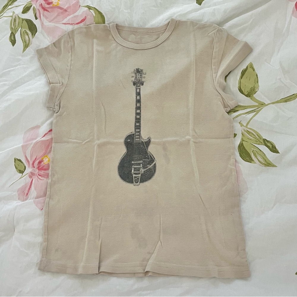 brandy melville guitar graphic tee